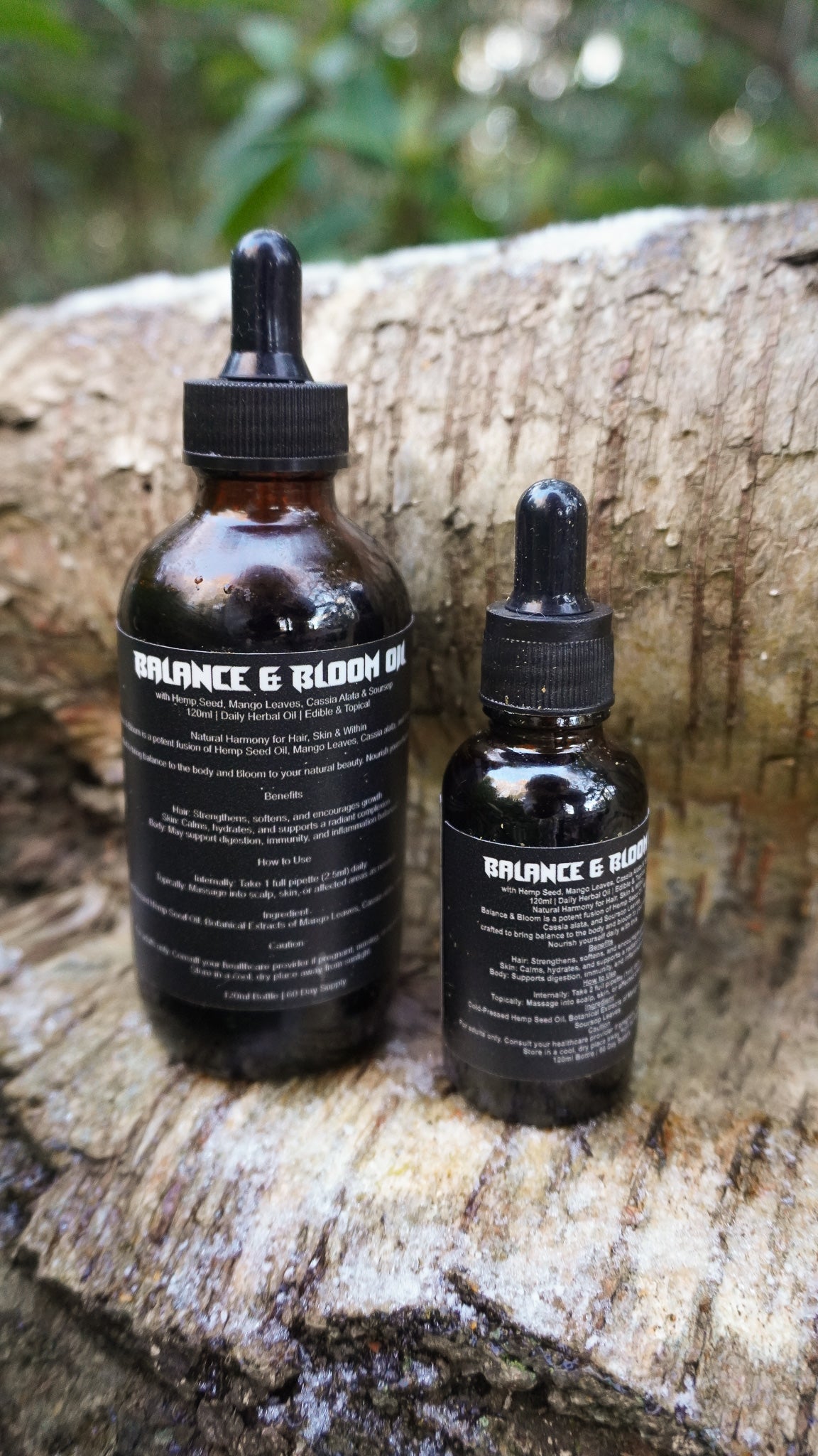 Balance and bloom oil 120ml (Edible and topical)