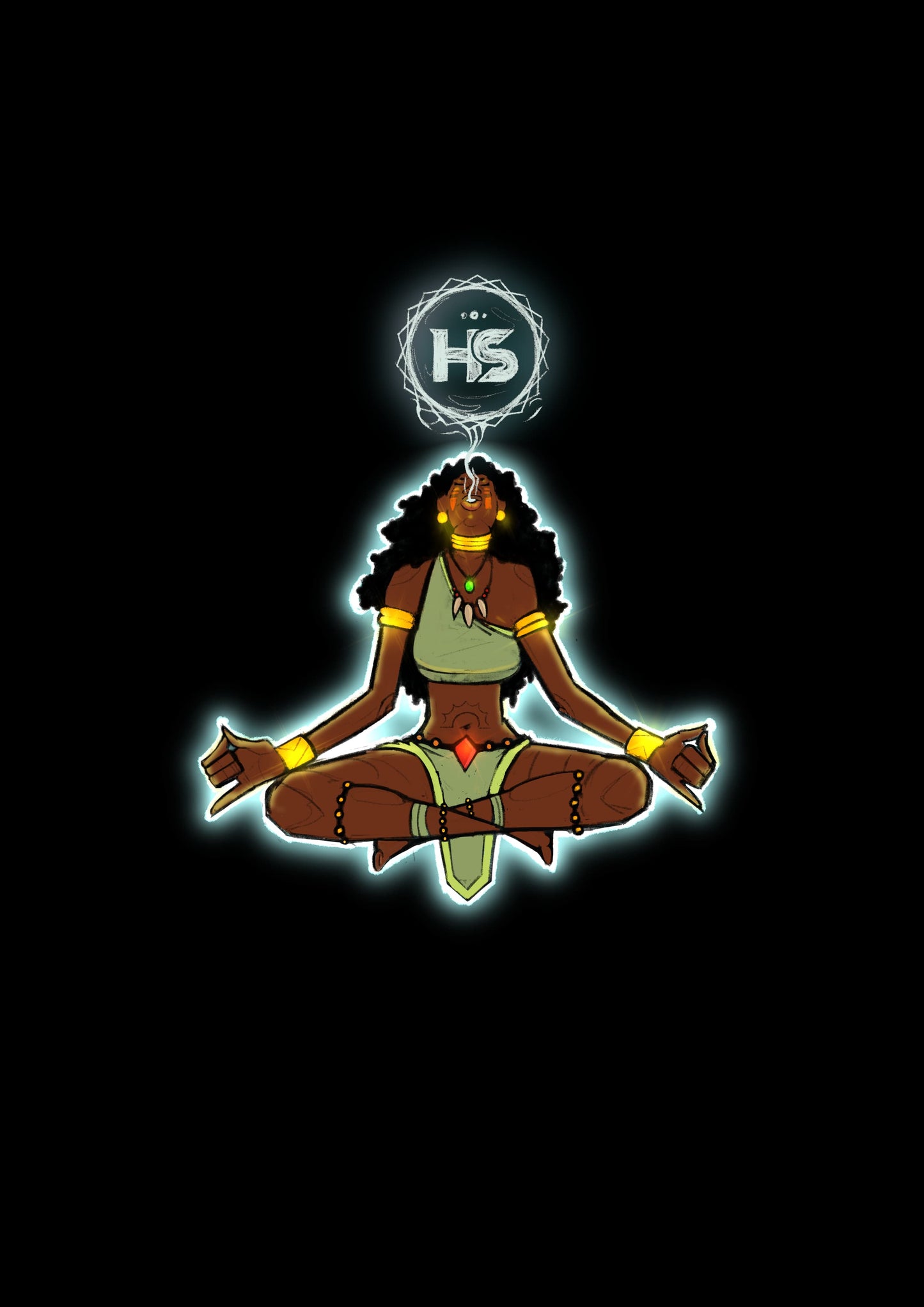 Breathwork Female artwork tracksuit bottom