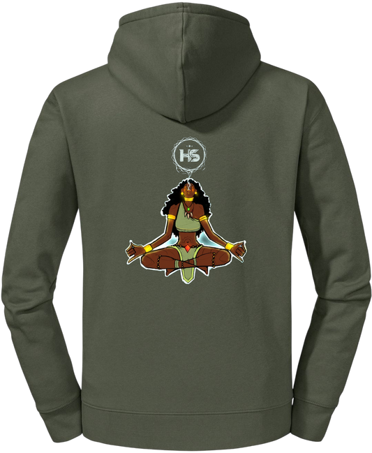 Breathwork embroided male artwork hoodie
